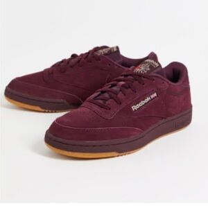 Reebok Club C 85 model sneaker burgundy size 7.5 men’s